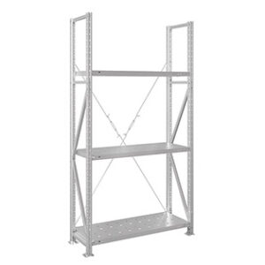 Стеллаж MS U 2000x1000x400/3 перфорированные полки